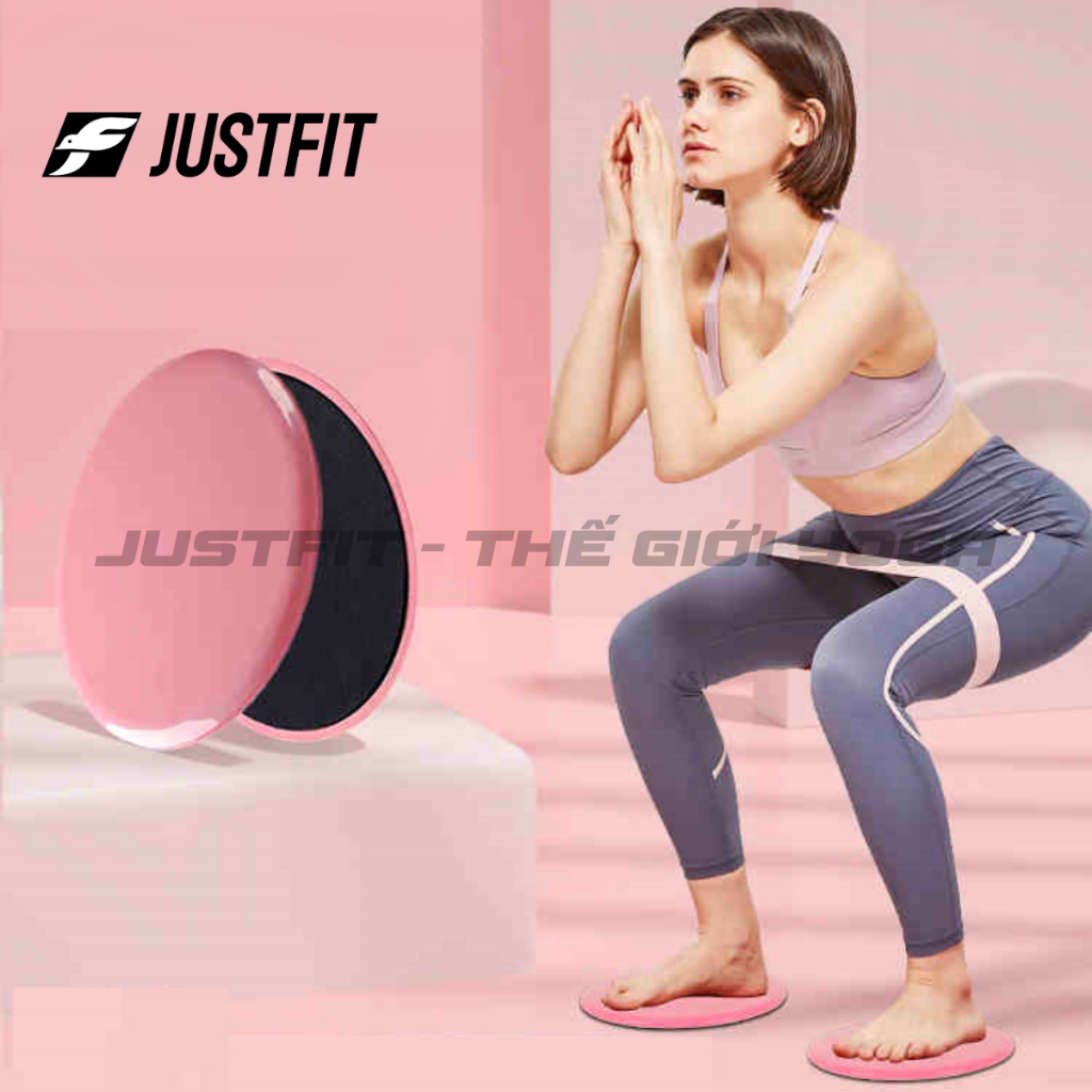 Đĩa trượt tập yoga justFIT tập gym, tập cơ bụng tại nhà