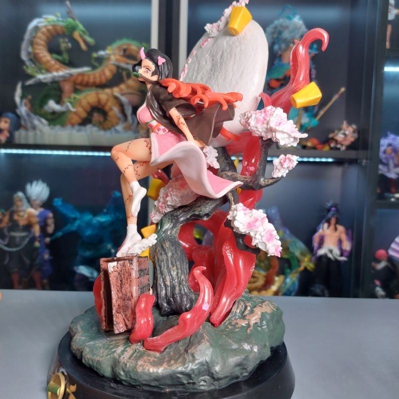 Mô hình Nezuko Kimetsu no Yaiba -  Mô hình Nezuko mặt trăng Thanh gươm diệt quỷ 33Cm - Hàng Cao Cấp Nét và rẻ