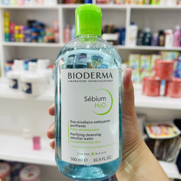 Nước Tẩy Trang Biodermal 500ml Của Pháp Chính Hãng Tẩy Trang Cho Da Dầu Mụn Và Da Nhạy Cảm Da Thường