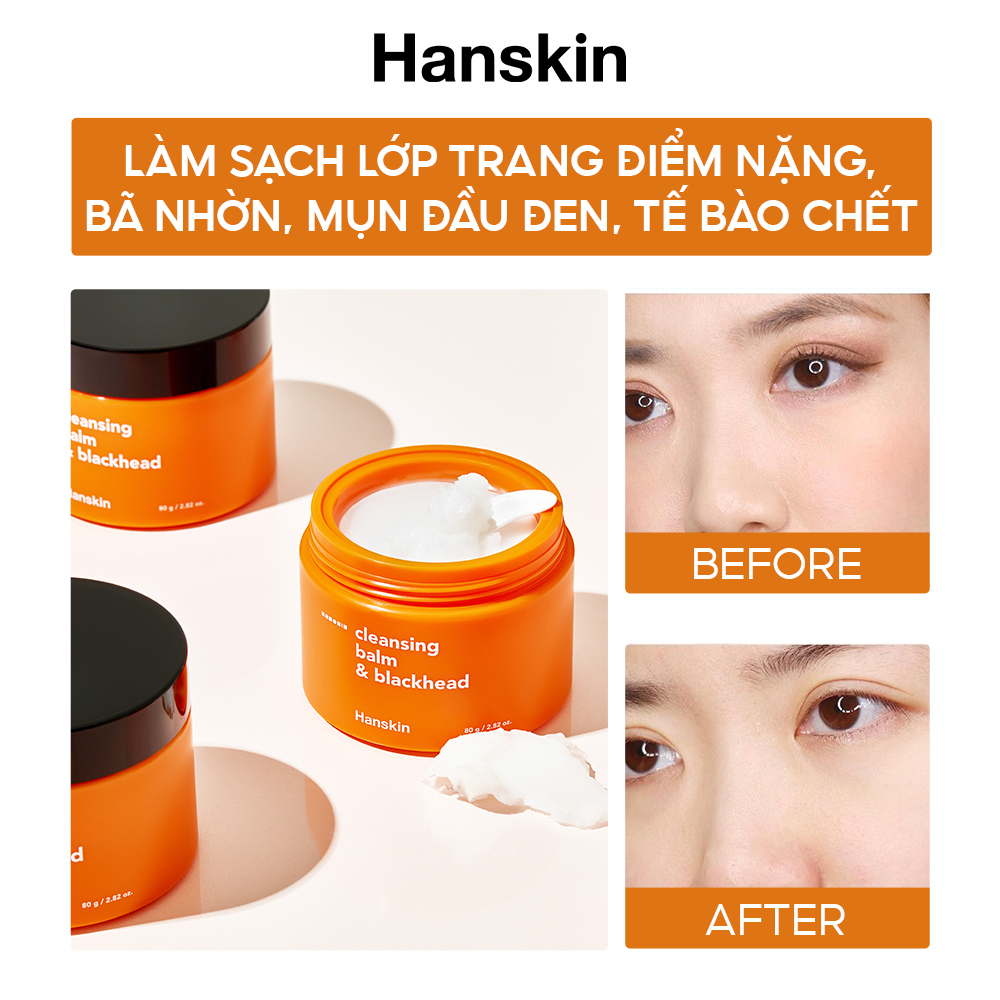 Sáp Tẩy Trang Dành Cho Da Khô HANSKIN PORE CLEANSING BALM AHA 80g