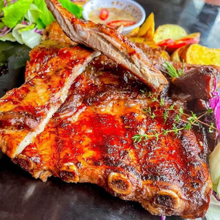 Sườn heo nướng BBQ khay 500g (chỉ giao hỏa tốc)