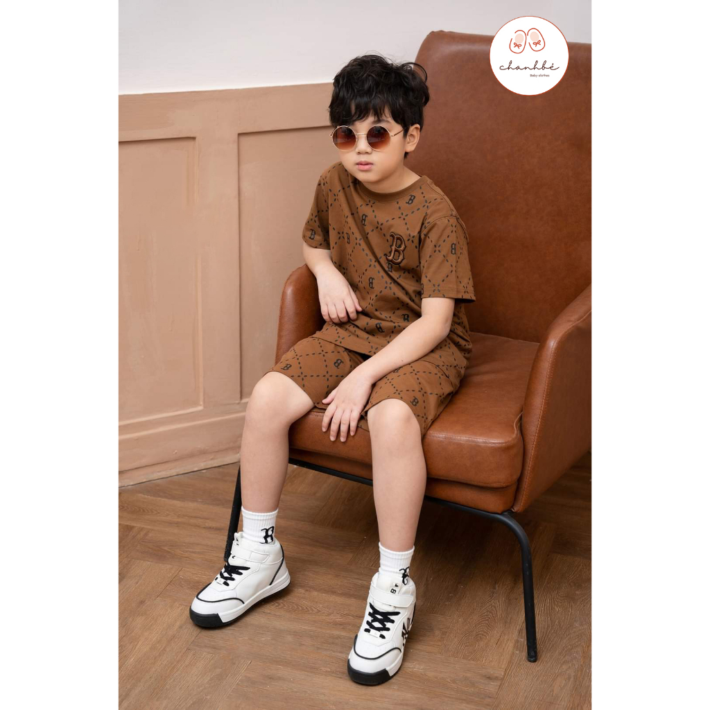 Đồ bộ cộc tay bé trai 9-38kg Chanh bé sét quần áo mặc hè thoáng mát co giãn 4 chiều bé mặc đi chơi siêu đẹp