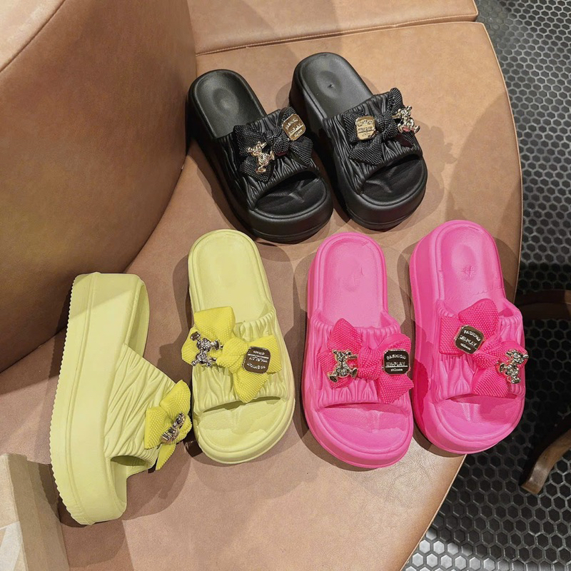 Dép nhựa nơ siêu cưng