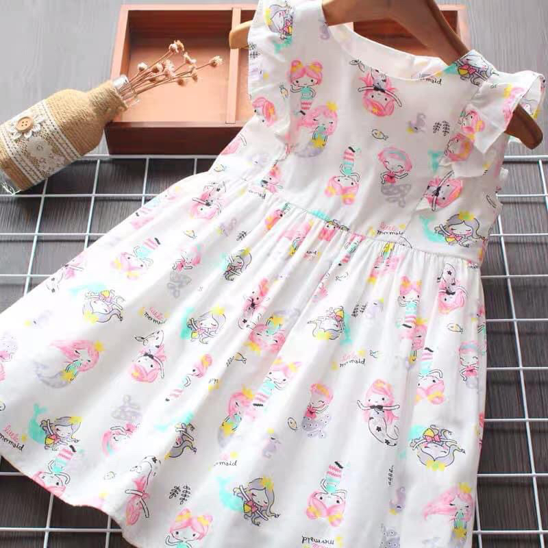 Thô cotton nàng tiên cá khổ 160cm