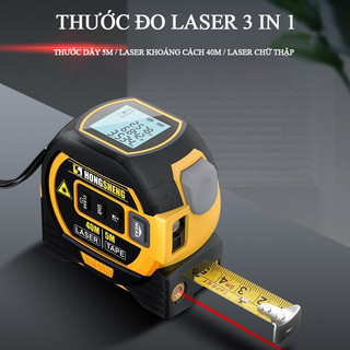 Thước Đa Năng 3 trong 1 ( Thước rút, Thước đo xa lazer, Đo thăng bằng Nivo Lazer)