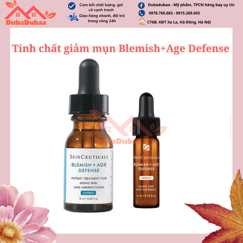 Serum kiểm soát dầu, xóa mụn và chống lão hóa SkinCeuticals Blemish + Age Defense 4ml