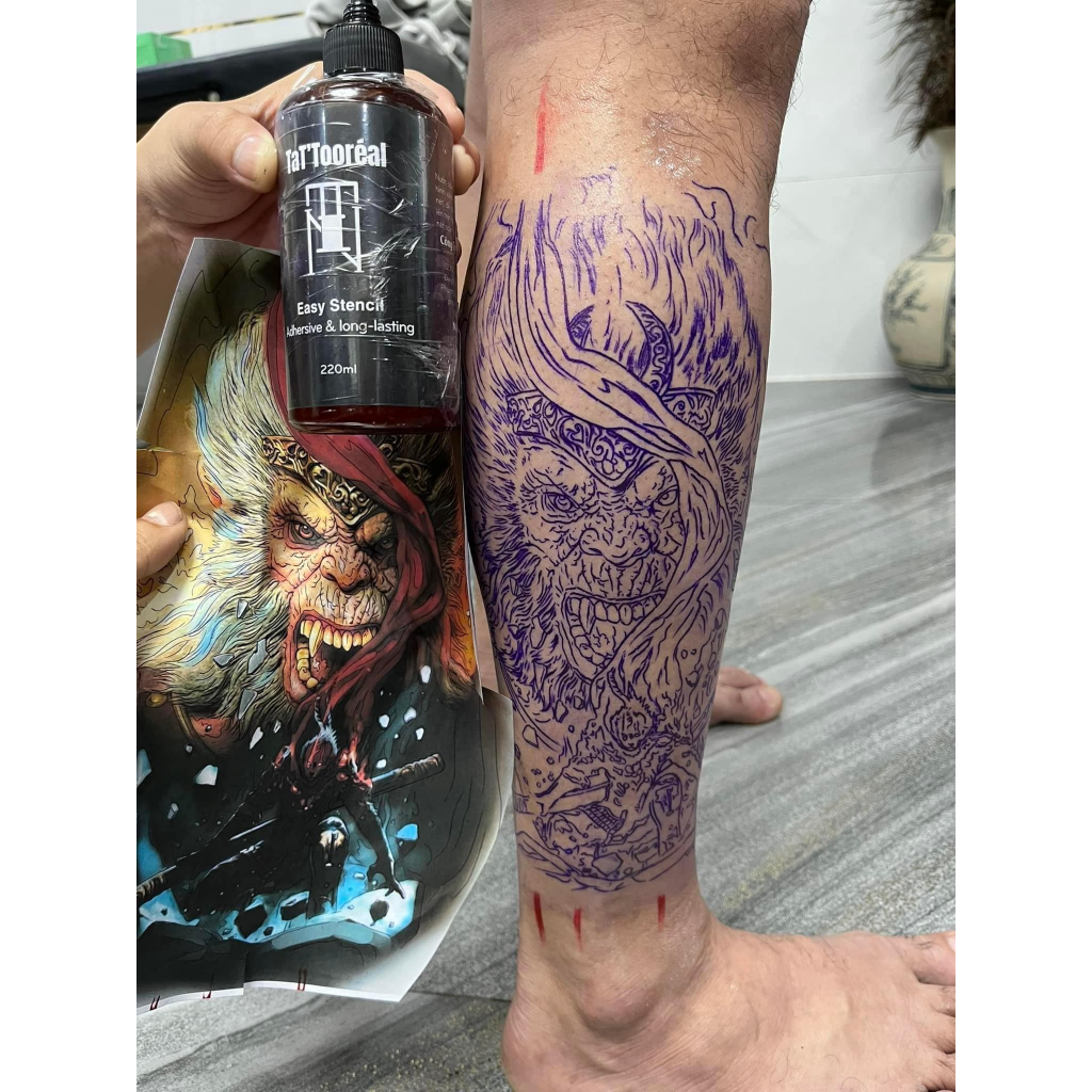 Gel scan hình xăm thần thánh siêu bám dính