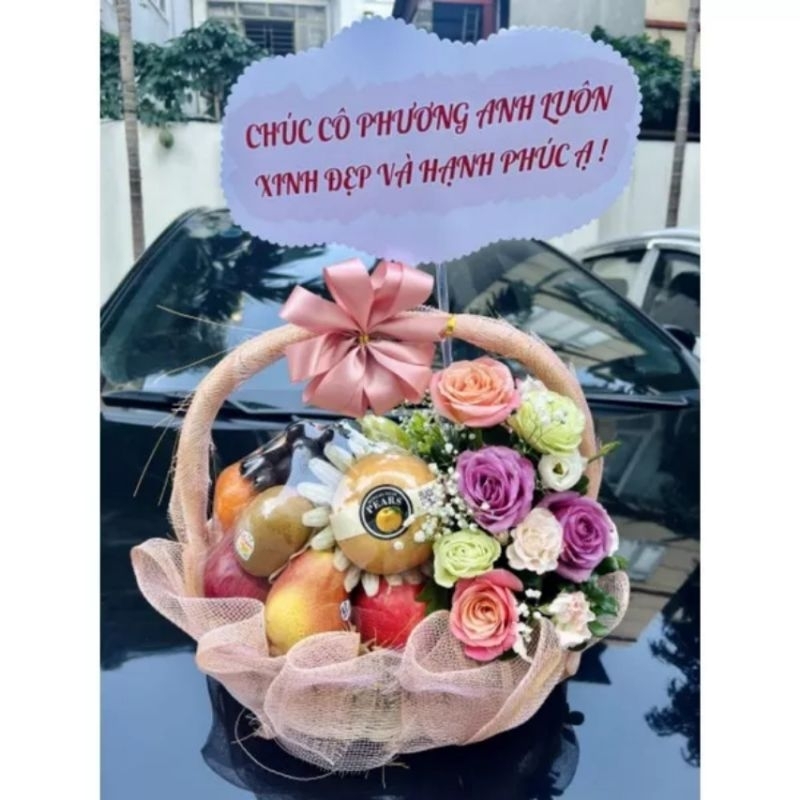 Giỏ trái cây, giỏ hoa quả đi biếu giá rẻ