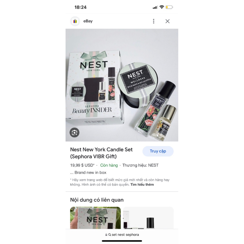 Set Nước Hoa Nến Thơm NEST Birthday Gift Set