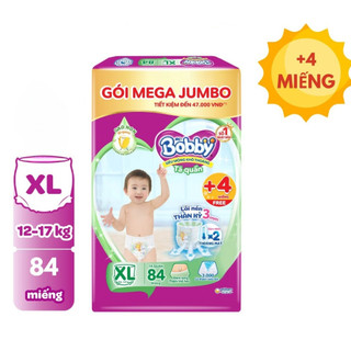 Tã quần bobby mới mega jumbo xl84+12 miếng