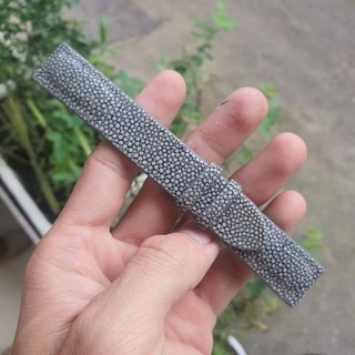 Handmade - Dây đồng hồ da cá đuối màu xám