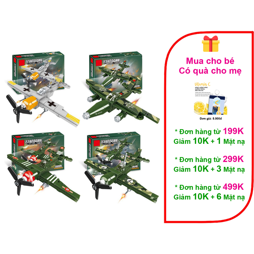 Đồ chơi lắp ráp mô hình máy bay quân sự