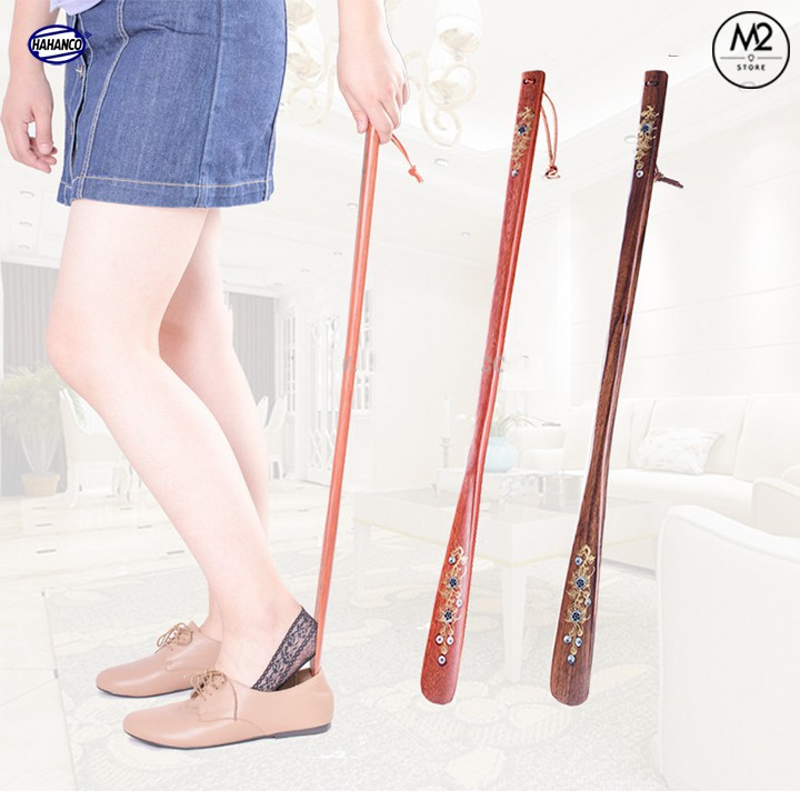 Đón gót giày cho mọi tư thế gỗ hương nguyên khối đủ size - Cho giày Nam & Nữ - HASA DGG03