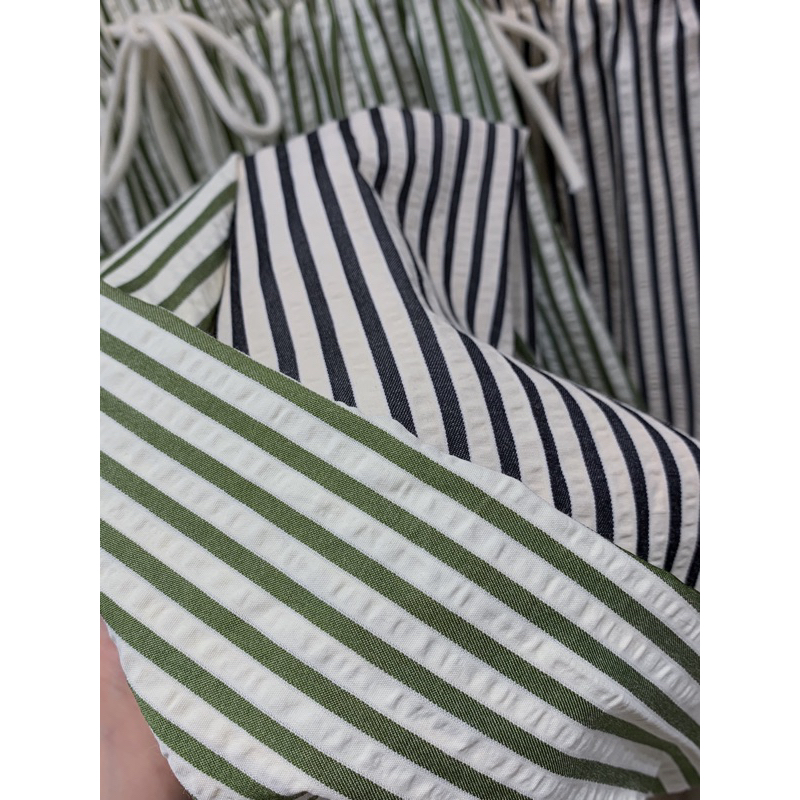 KAYY. Quần xuông kẻ sọc cạp chun _ Q702