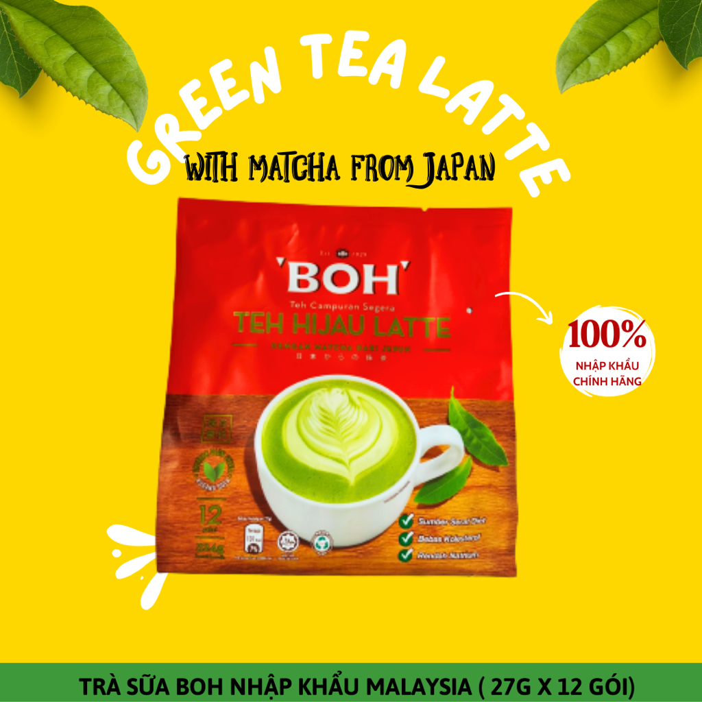 Trà Sữa Tự Pha Malaysia Teh Tarik - Trà Sữa Uyên Ương BOH Vị Trà Mix Coffee - Ngọt Tự Nhiên Không Đường Tốt Cho Sức Khoẻ