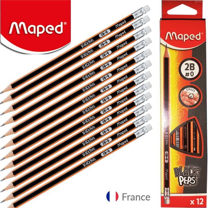 Bút Chì Đen Gỗ 2B Maped