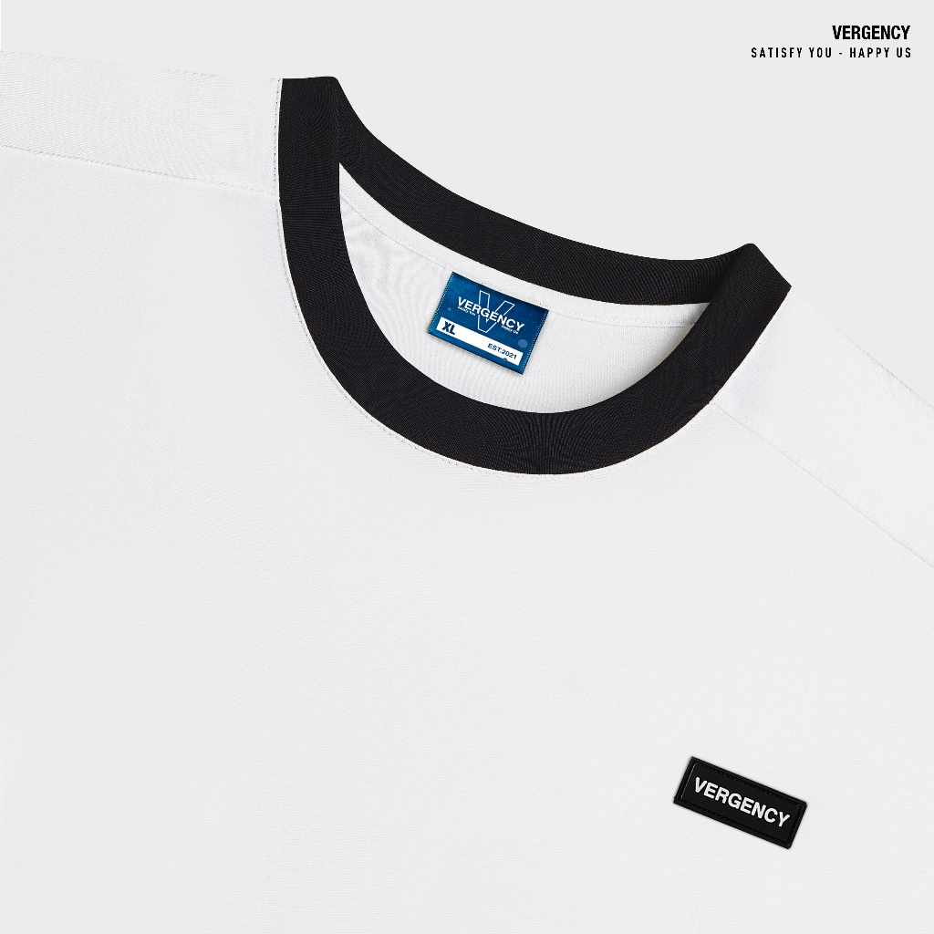 Áo thun Vergency nam nữ 012 Sport/ White