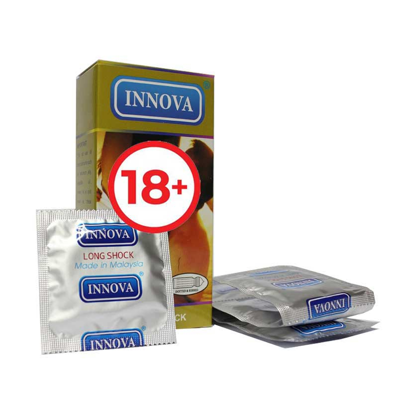 COMBO 2 Hộp Bao Cao Su Innova Vàng Và Innova Đen Gân, Gai, Kéo Dài - 24 Chiếc