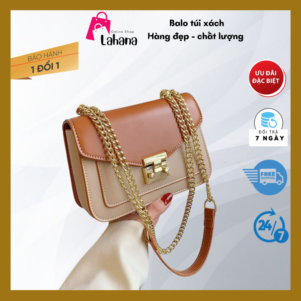 Túi xách đeo chéo nữ giá cả tương đối rẻ đẹp đi dạo phong thái trang điểm korea xinh tươi hộp MIU LAHANA JG78