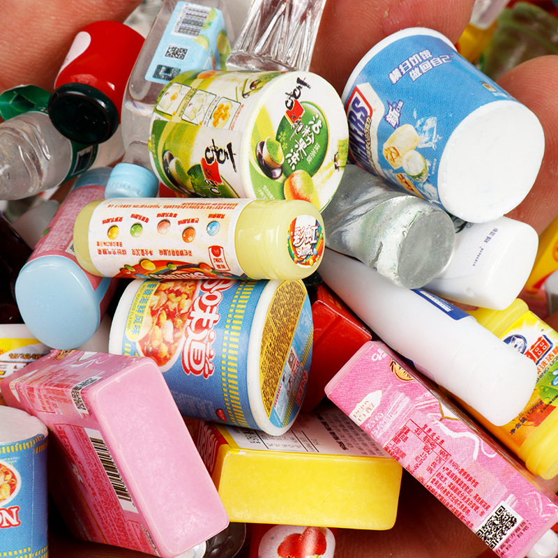 Đồ chơi mô phỏng đồ ăn nhanh mini DIY phụ kiện trang trí đồ ăn búp bê