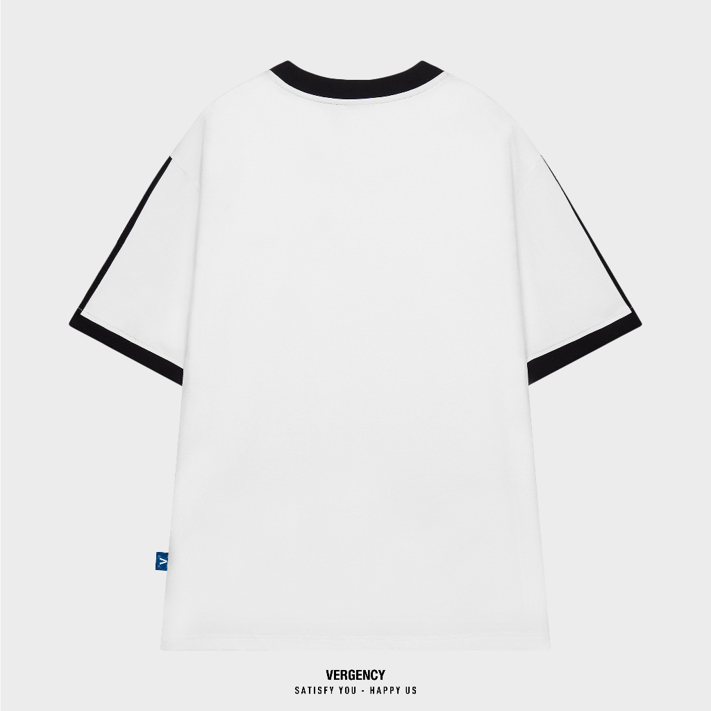 Áo thun Vergency nam nữ 020 Sport Line/ White