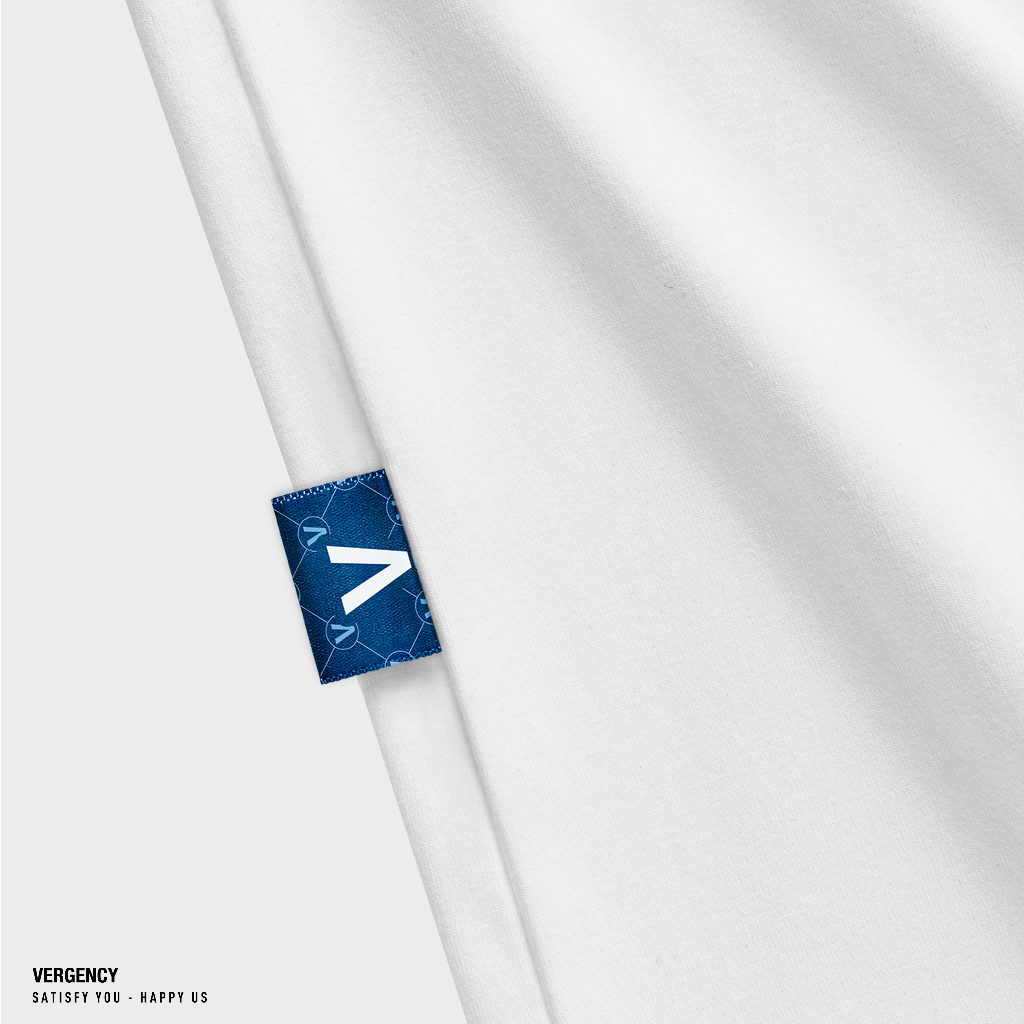 Áo thun Vergency nam nữ 020 Sport Line/ White