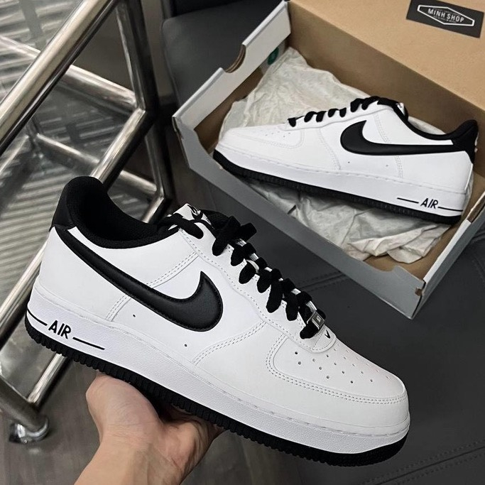 HOT Giày _Nike Air Force 1, giày AF1 trắng đế đen Air bản cao cấp full box bill