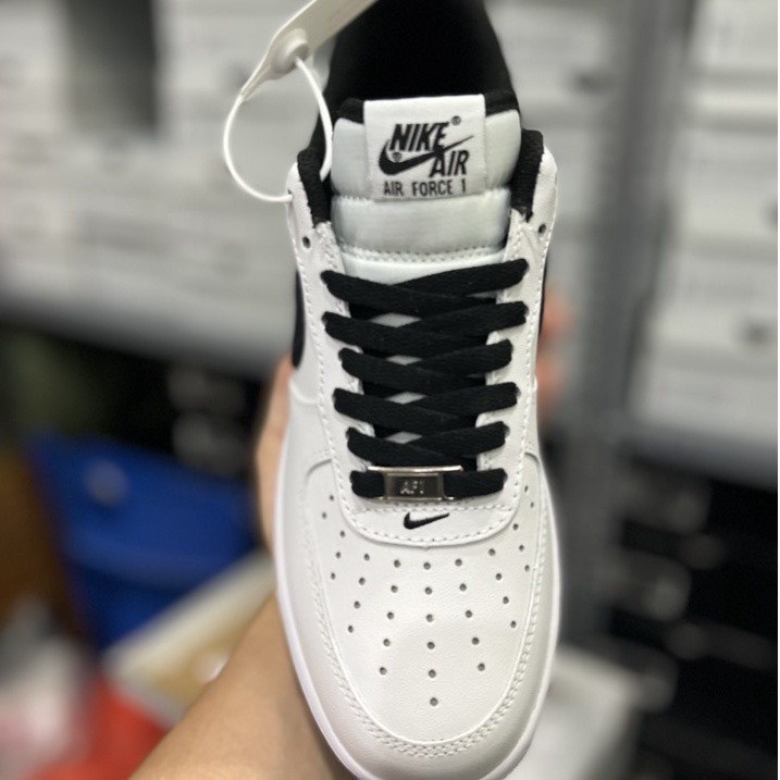 HOT Giày _Nike Air Force 1, giày AF1 trắng đế đen Air bản cao cấp full box bill