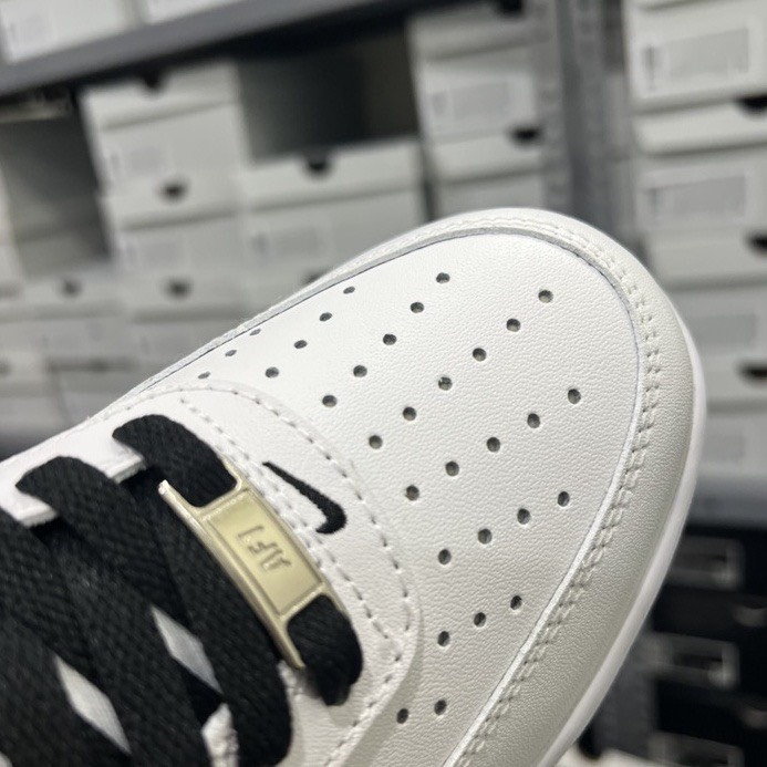 HOT Giày _Nike Air Force 1, giày AF1 trắng đế đen Air bản cao cấp full box bill