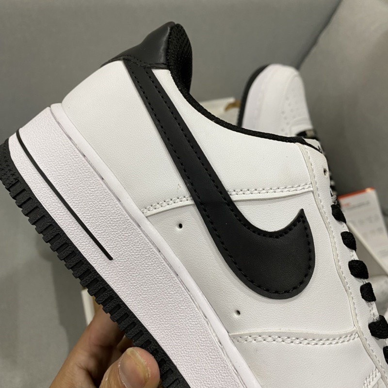 HOT Giày _Nike Air Force 1, giày AF1 trắng đế đen Air bản cao cấp full box bill