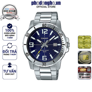 Đồng hồ nam dây kim loại Casio Anh Khuê MTP-VD01D-2BVUDF
