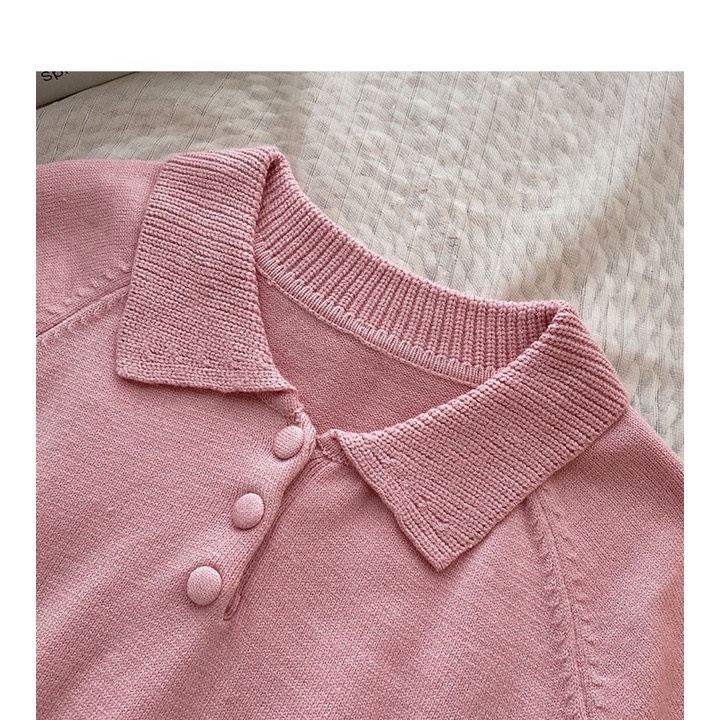 ÁO LEN POLO DỆT KIM KHUY BỌC