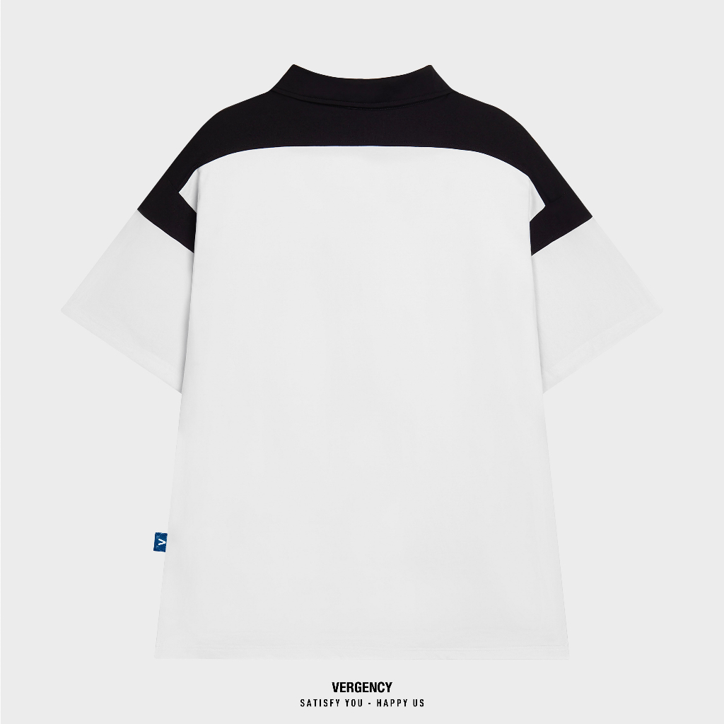 Áo polo Vergency nam nữ 021 Mix/ White