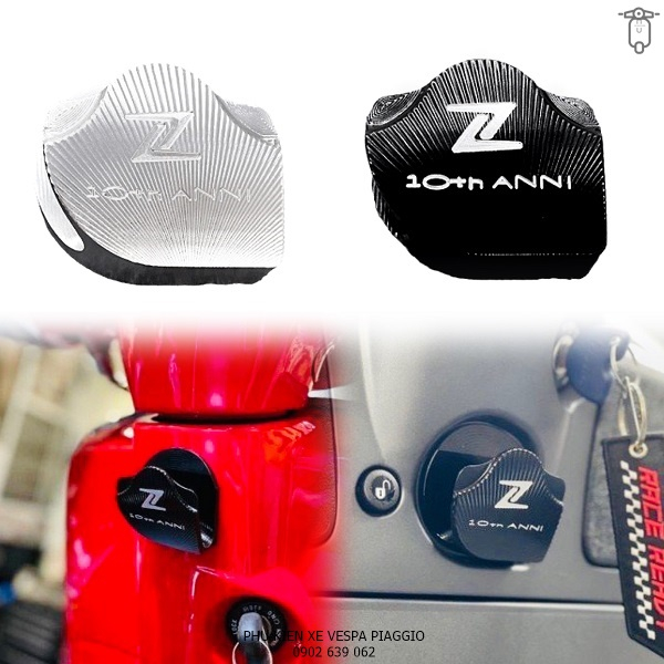 Móc Treo Vespa Zelioni Phiên Bản Kỷ Niệm 10 Year Nhôm CNC