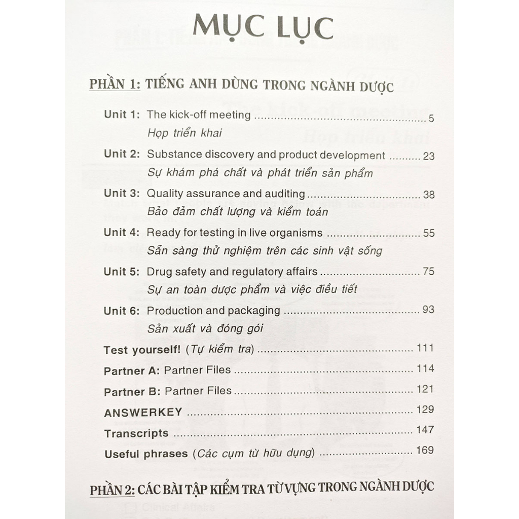 Sách - Tiếng Anh dành cho ngành dược