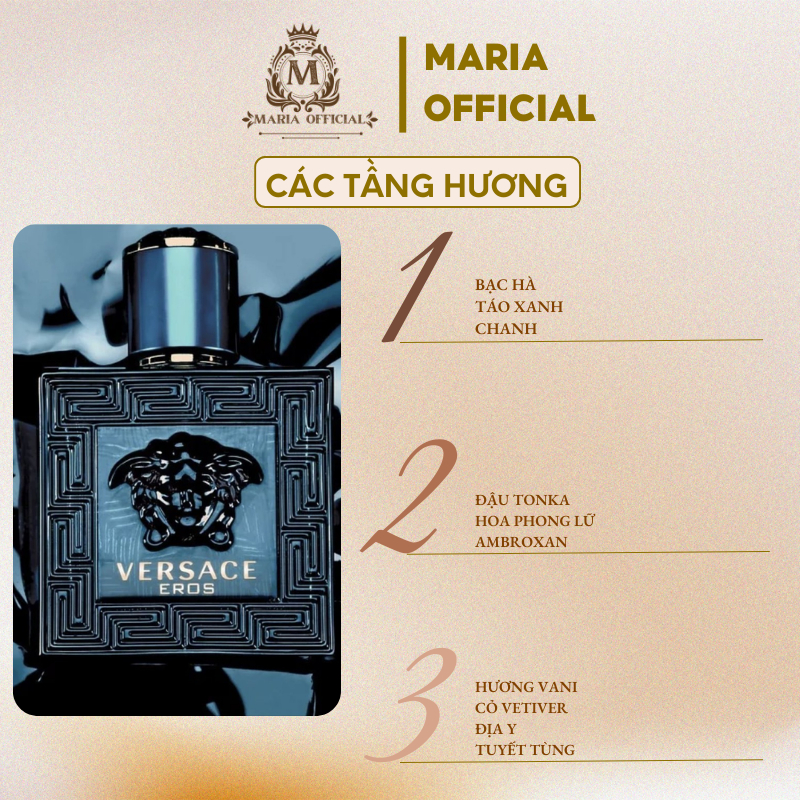 Nước hoa nam Versace Eros For Men EDT cao cấp sang trọng chiết 10ml chính hãng