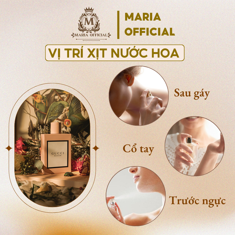 Nước Hoa Nữ Gucci Bloom EDP For Woman chiết 10ml - Nước Hoa Lưu Cao Cấp Lưu Hương trên 6 tiếng