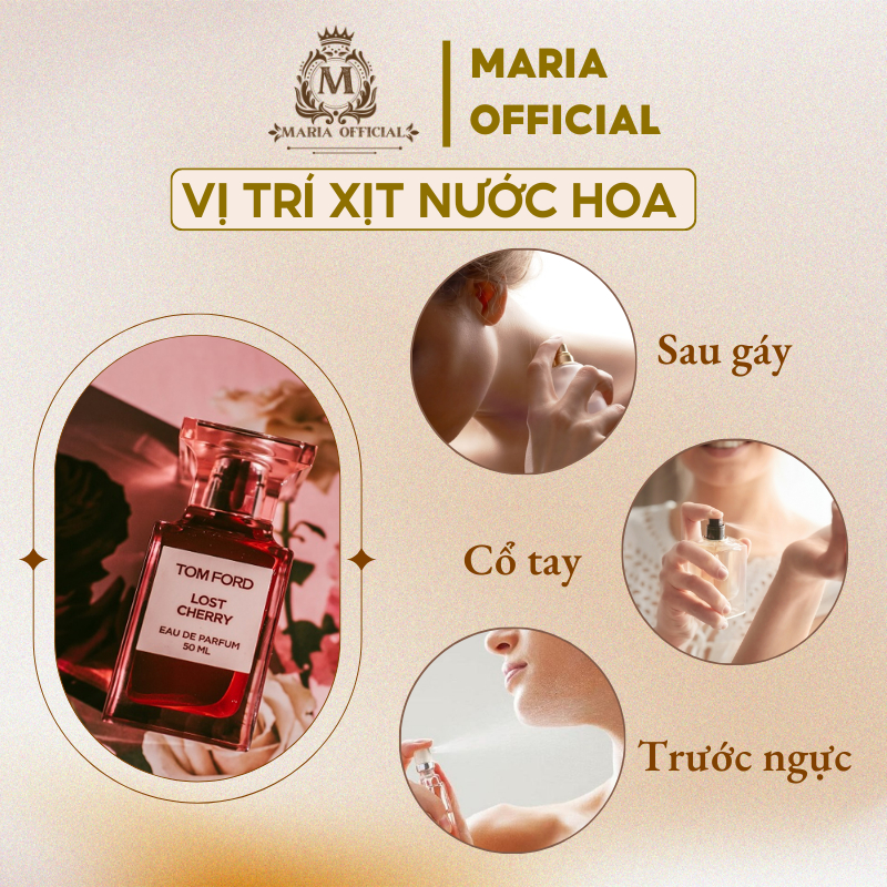 Nước hoa nam nữ unisex Tom Ford Lost Cherry EDP chiết 10ml-quyến rũ, ngọt ngào, dịu dàng