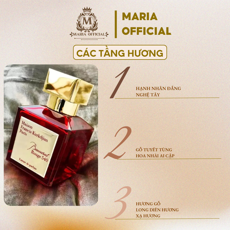 Nước hoa nữ Maison MFK Baccarat Rouge 540 -sang trọng quý phái  lưu hương lâu Chiết 10ml | BigBuy360 - bigbuy360.vn