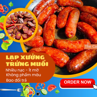 🆘FREESHIP🆘 500G Lạp Xưởng Heo Cai Lậy The Calimart Vị Trứng muối thơm ngon đậm vị béo béo