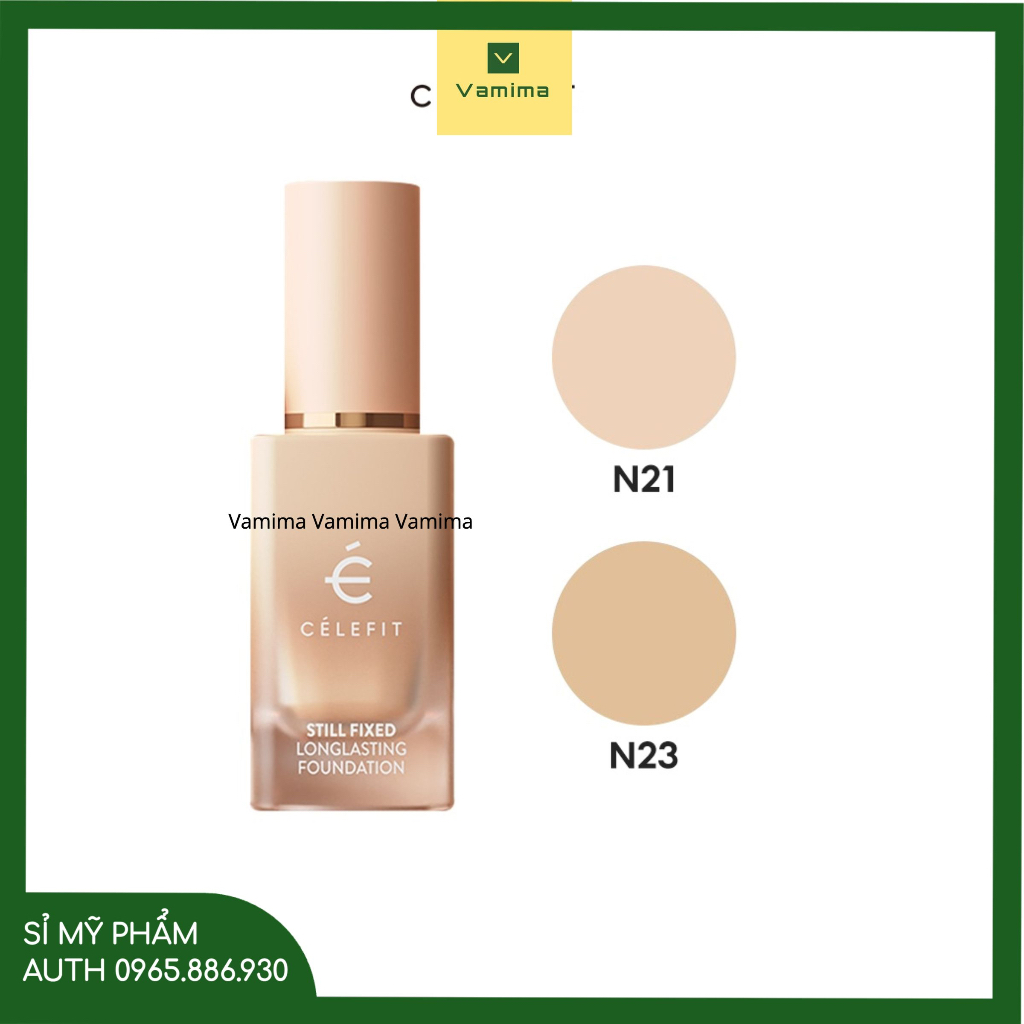 Kem nền mịn nhẹ lâu trôi CELEFIT Still Fixed Longlasting Foundation 30ml