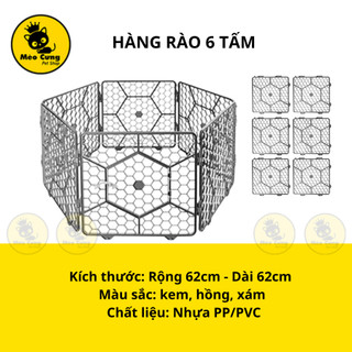 HÀNG RÀO CHÓ PURMI 6 TẤM CỠ LỚN NHIỀU MÀU, NHẬP KHẨU HÀN QUỐC