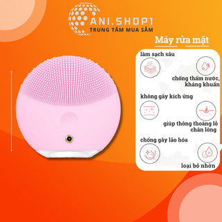  Máy rửa mặt mát xa mini cầm tay cho nam và nữ dùng kèm sữa rửa mặt loại bỏ chất nhờn bụi bẩn tế bào chết ani.shop1 