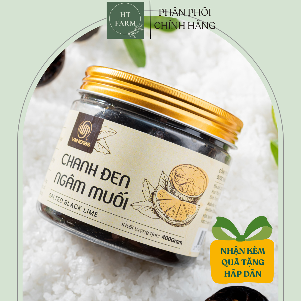 Chanh Đen Ủ Muối - Thực phẩm Thực dưỡng (400gram - Hàng chính hãng - Không chất bảo quản)