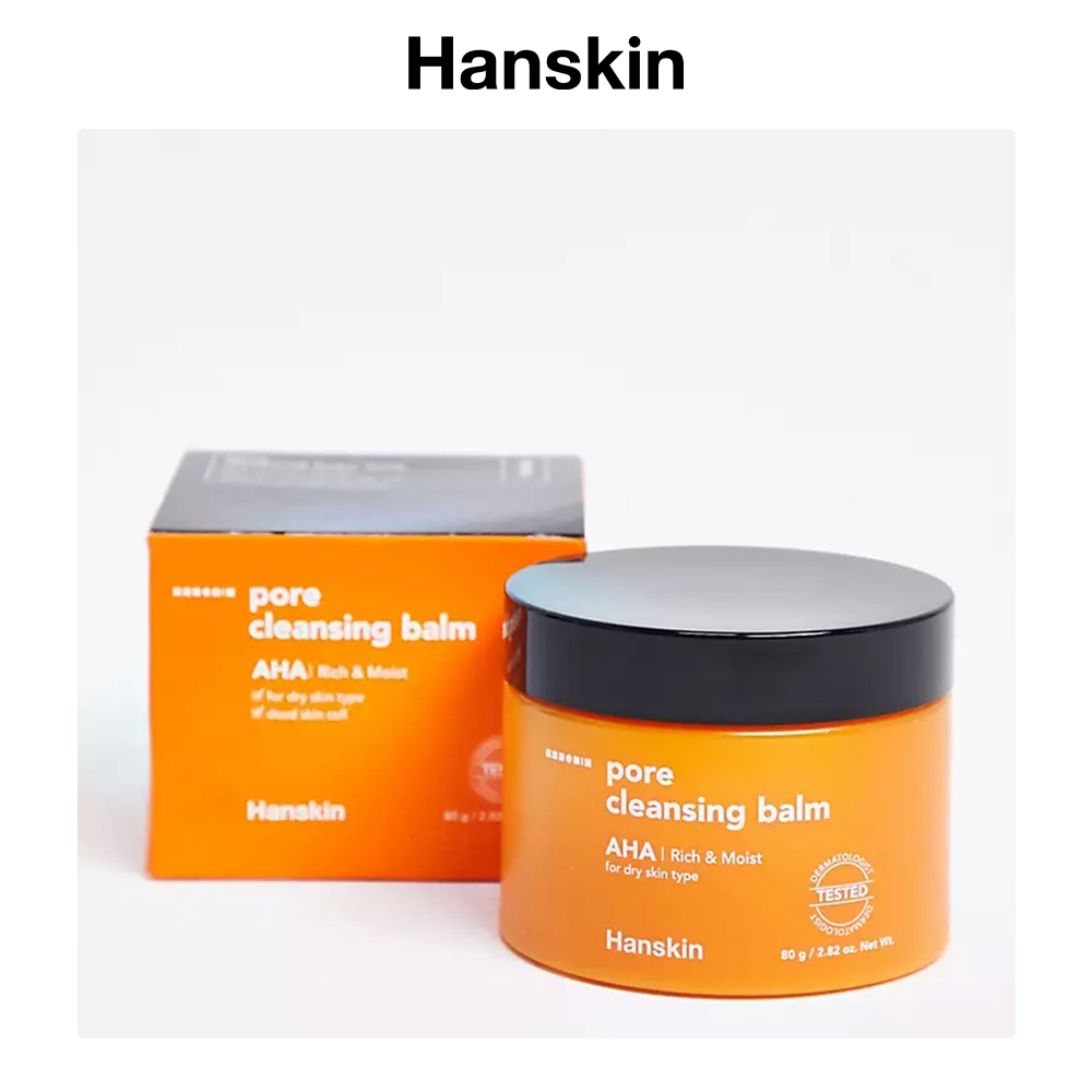 Sáp Tẩy Trang Dành Cho Da Khô HANSKIN PORE CLEANSING BALM AHA 80g