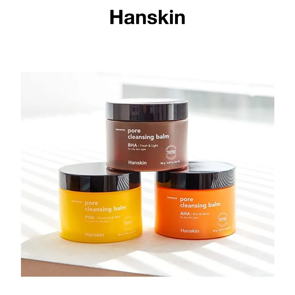 Sáp Tẩy Trang Dành Cho Da Khô HANSKIN PORE CLEANSING BALM AHA 80g