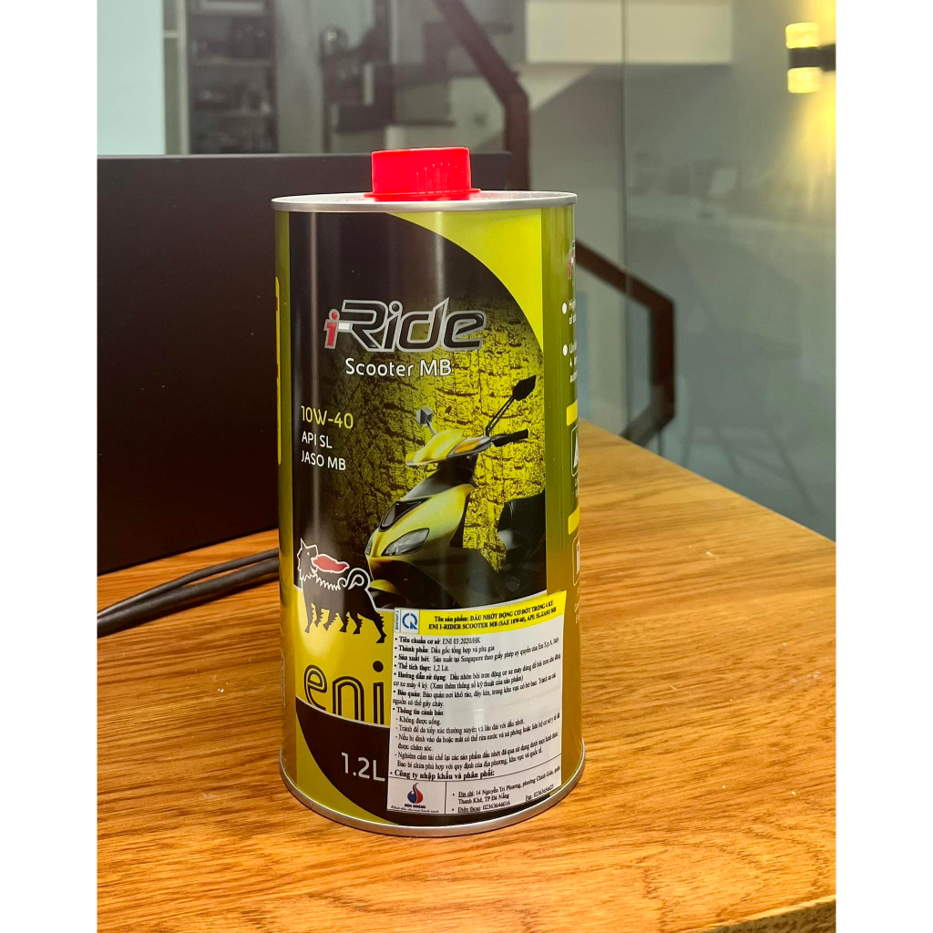 Combo Eni Scooter 10W40 1.2L + 3 Nhớt Láp 80W90 120ML
