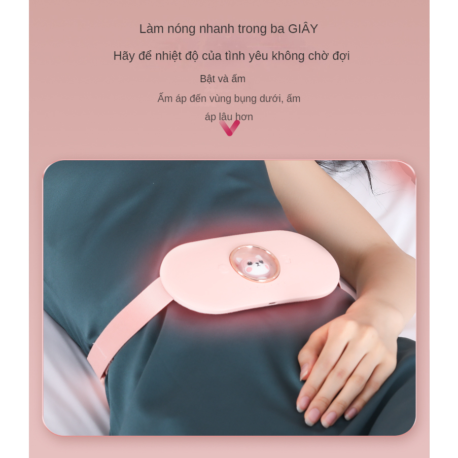 Máy Massage Bụng Kinh Nguyệt,Giảm Đau, Làm Ấm Bụng, Làm Ấm Tử Cung Cho Phụ Nữ Đến Kì Kinh Lisa Beauty