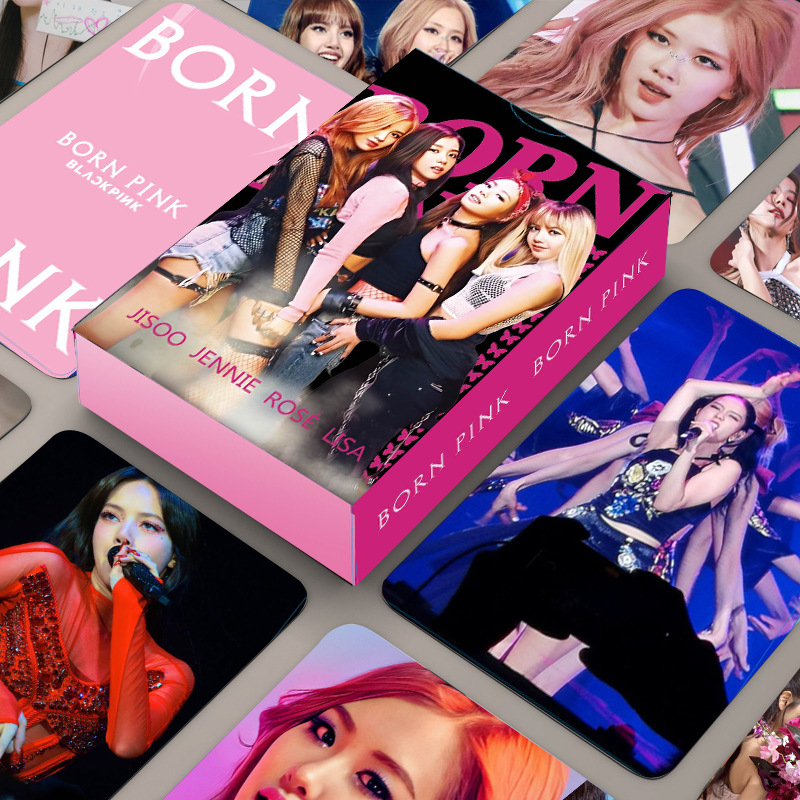 Thẻ ảnh Blackpink lomo Born Pink card bo góc Album World Tour Thần Tượng Kpop - BP Áo Lưới