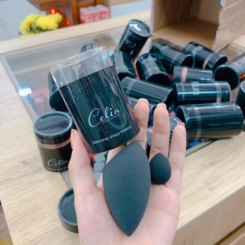 Bông mút Celin 2 chiếc siêu mềm mịn cao cấp có độ đàn hồi siêu tốt.